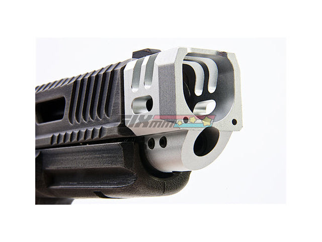 [Dynamic Precision] Slide Compensator Type A for Tokyo Marui / WE G17 / G18C  [Silver]