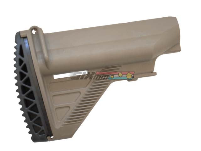 [E&C] HK416 Airsoft AEG Butt Stock [For Tokyo Marui M4  HK416D AEG Series][FDE]