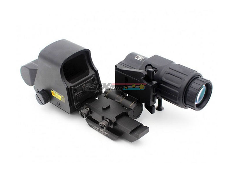 [Evolution Gear] XPS3 Red Dot Sight + G33 3x Magnifier with Side Flip Mount Sets[BLK]