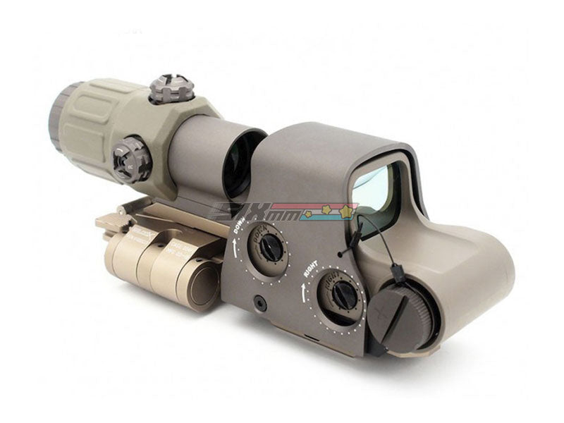 [Evolution Gear] XPS3 Red Dot Sight + G33 3x Magnifier with Side Flip Mount Sets[DE]