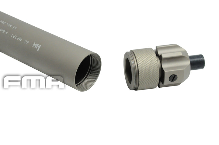 [FMA] MP7A1 Silencer With Steel Flash Hider[For Tokyo Marui MP7 GBB Series][DE]