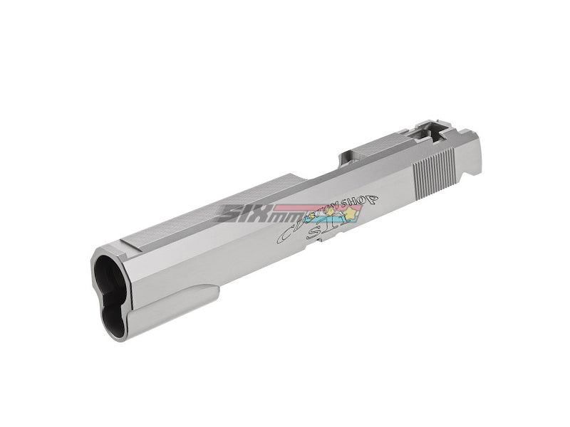 [Guarder] Tokyo Marui Hi Capa 5.1 Slide w/Light Weight Nozzle Housing [Stainless CNC, STI Custom][Silver]