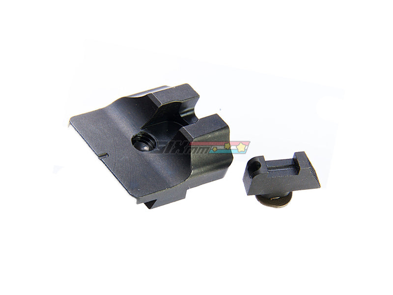 [Guns Modify] W Style Steel CNC Fiber Optic Sight Set for Umarex [VFC] Glock 17 Gen 3 / Gen 4 GBB Series