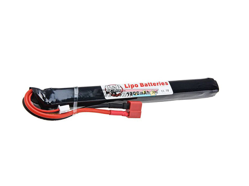 [G&P] Lipo Battery 11.1v 1200mAh [30C] [AK Stick Type, T-Deans Plug]