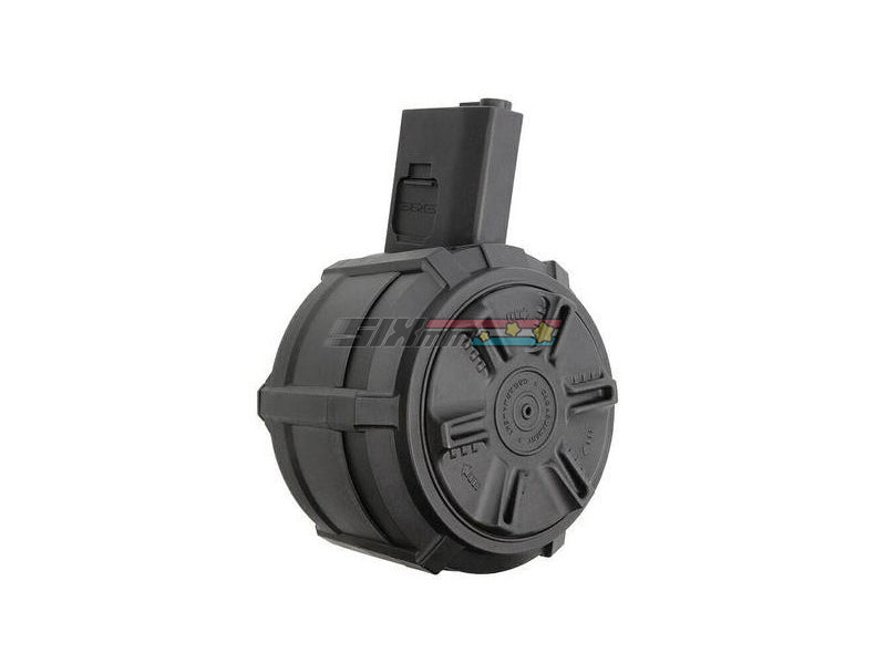 [G&G] 2300rds Auto Winding Drum Magazine [For M4  M16 Series Airsoft AEG Rifle][BLK]