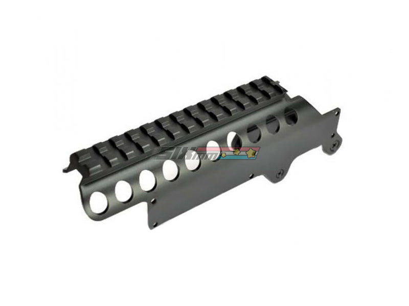 [Golden Eagle] Jing Gong M870 Gas Pump Action Shotgun Top Rail Mount[BLK]