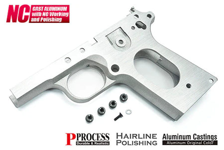 [Guarder] Aluminum Lower Frame[For Tokyo Marui V10 GBB Series][Silver Polishing]