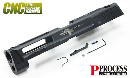 [Guarder] Steel CNC Slide [Costa Marking][2022 Ver.][For Tokyo Marui M&P9 GBB Series]
