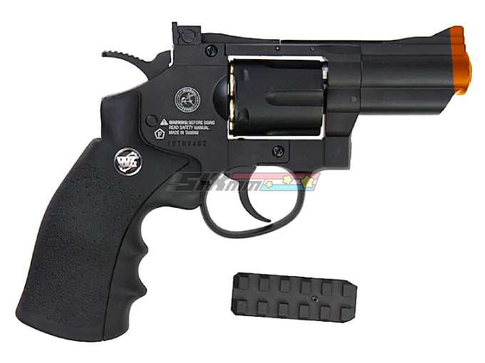 [Gun Heaven] WinGun 708 6mm CO2 Revolver [2.5inch][Matt Black]