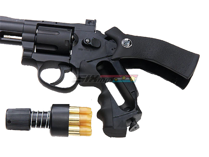 [Gun Heaven] WinGun 708 6mm CO2 Revolver [2.5inch][Matt Black]