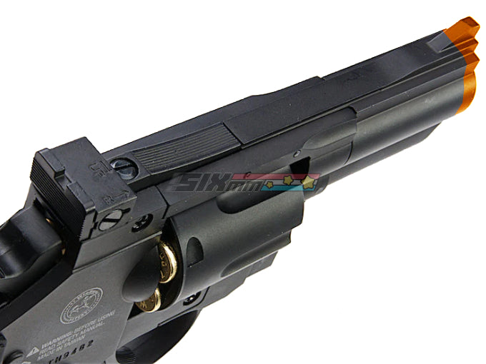 [Gun Heaven] WinGun 708 6mm CO2 Revolver [2.5inch][Matt Black]