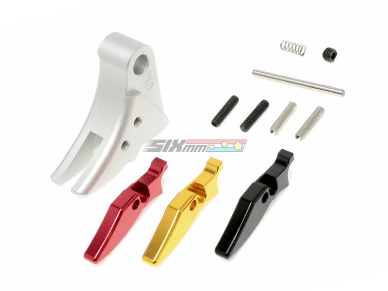 [Guns Modify] STD Aluminum Adjustable Trigger [For Tokyo Marui Model 17 GBB Series][SV]