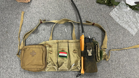 [Idiot Tailor] CHICOM Chinese Army AK and Grenades Chest Vest [4 AK Pouches Style] [OD]