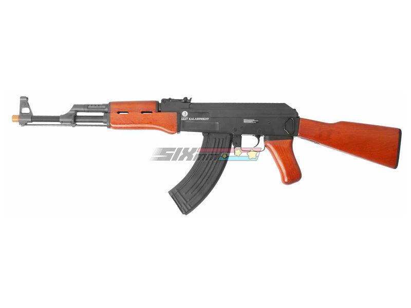 [Jing Gong] JG Full Metal AK47 Airsoft AEG Rifle [Real Wood]