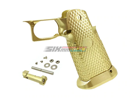 [KF Airsoft] CNC Aluminum Grip For Tokyo Marui Hi- Capa Series GBB[Gold]
