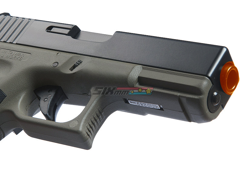 KJ WORKS] G23 Airsoft GBB Pistol with [Metal Slide][OD] – SIXmm (6mm)