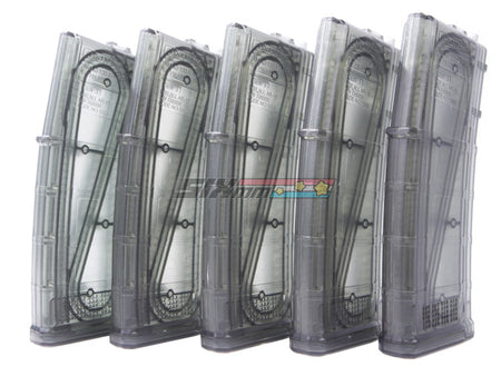 [ARES] 130rds M4 AMAG Magazine for M4/ M16 AEG [5pc] [1box] [Transparent]