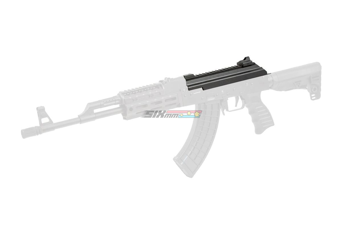 MadDog] Aluminium CNC AK Dust Cover W/ Tactical Rail & Rear Sight