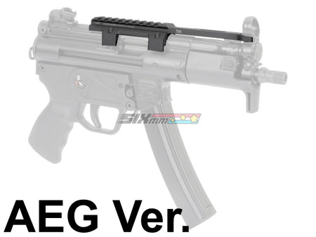 [MadDog] M1 Style MP5 Picatinny & M-LOK Top Rail Mount[For Tokyo Marui MP5K AEG Series][BLK]