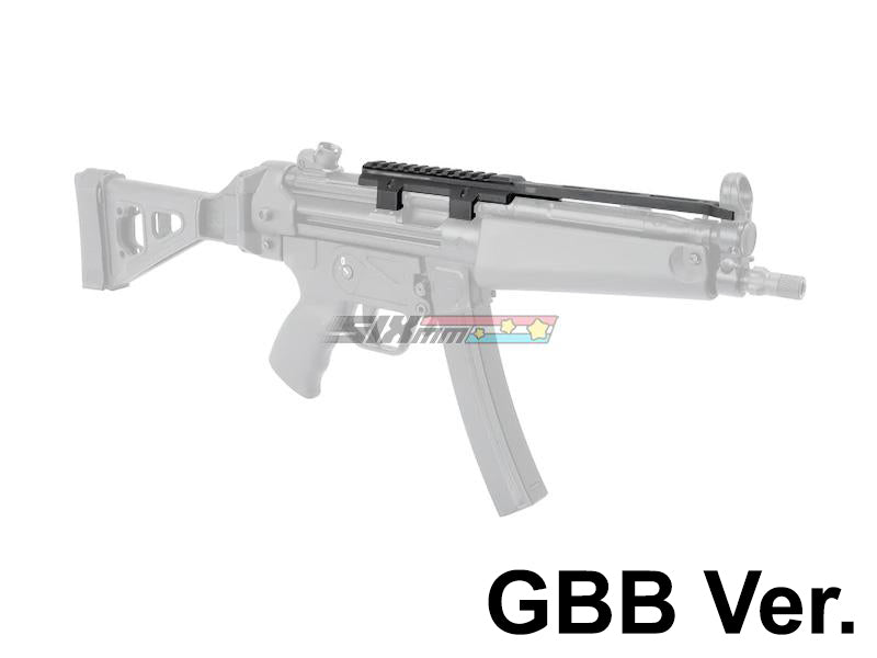[MadDog] M1 Style MP5 Picatinny & M-LOK Top Rail Mount[For VFC MP5 GBB Series][BLK]