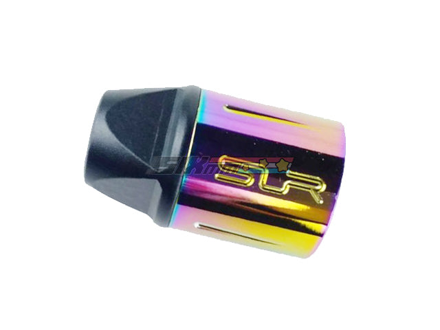 [MadDog] SR Style Airsoft Flash Hider[-14mm CCW][Rainbow]