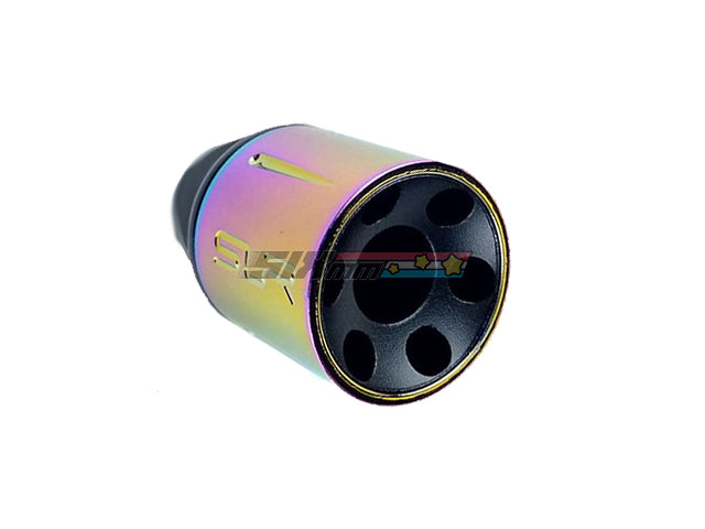 [MadDog] SR Style Airsoft Flash Hider[-14mm CCW][Rainbow]