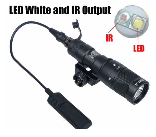 [Sotac] M300V Tactical IR and White LED Flashlight[BLK]