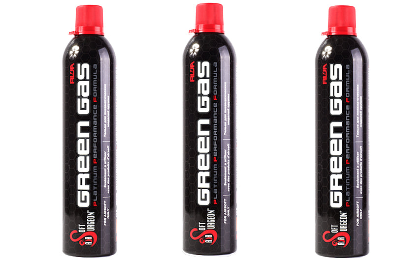 [RWA] Airsoft Surgeon Green Gas Canister[3 Bottle Combo]