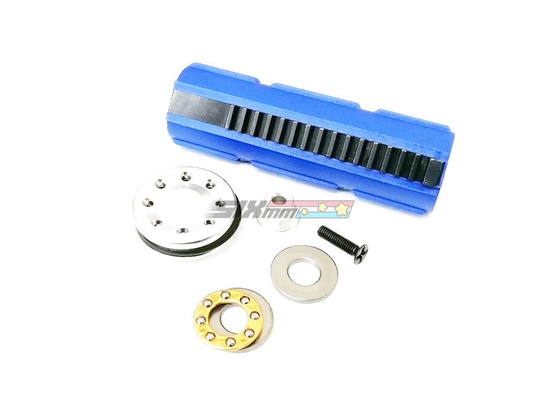 [SHS] Polymer Piston with 15 Steel Teeth and Aluminum Head [Blue]