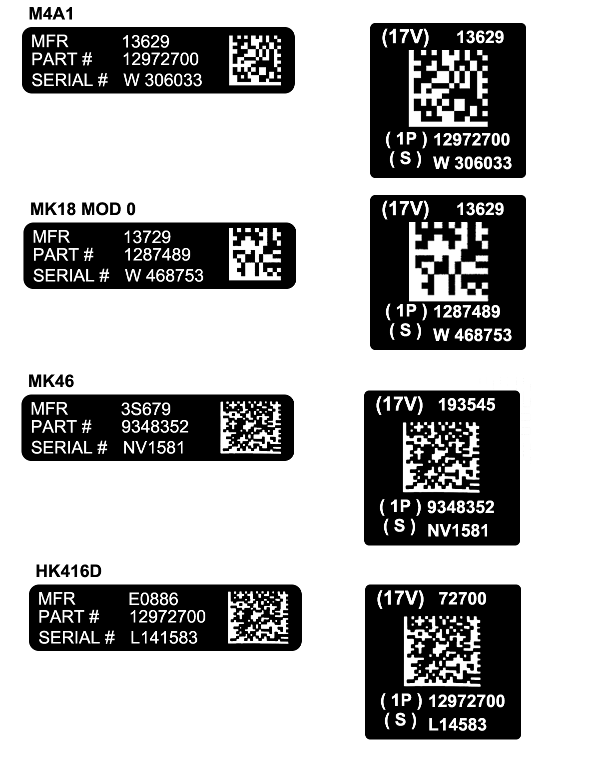 [MadDog] New Spec-Ops-Concept Military Weapon QR code sticker[For MK46 Rifle]