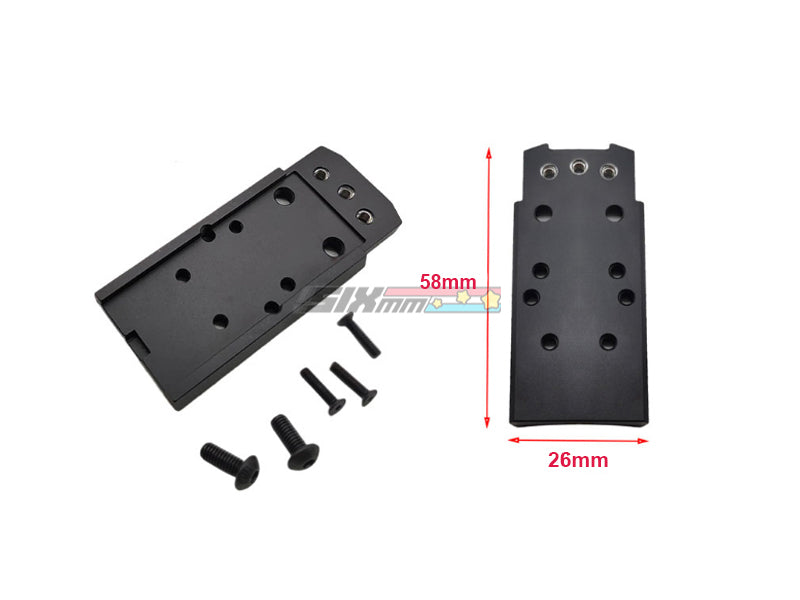 [Sotac] RMR  SRO Optics Adapter Plate[For SIG AIR P320 M17  M18 GBB Series][BLK]