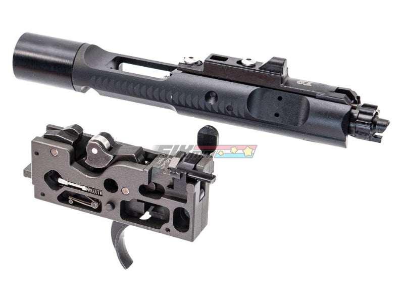 [T8]Full Steel Bolt Carrier Set W/ Adjustable Trigger Box Set[SP System][For Tokyo Marui MWS GBB Series][BLK]