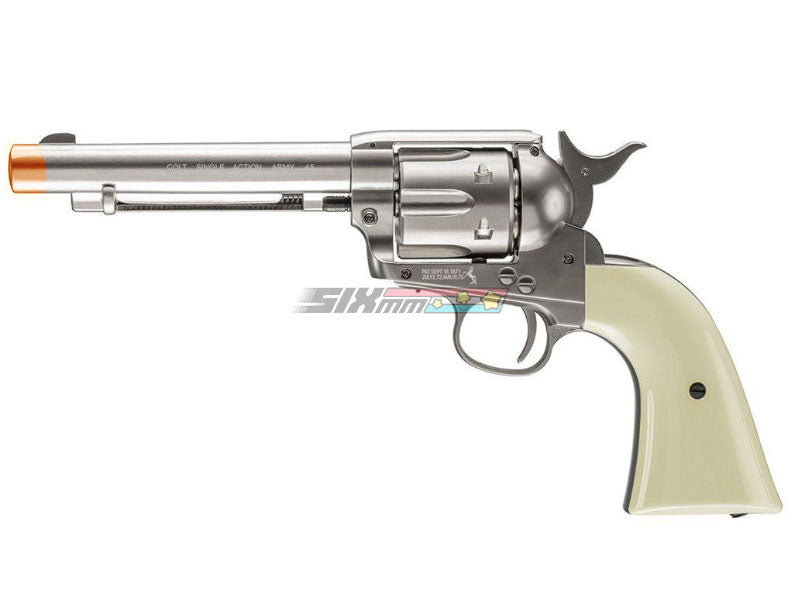 [Umarex] SAA .45 Co2 [GK Custom 6mm Ver.] Metal Revolver[Nickel Pearl]