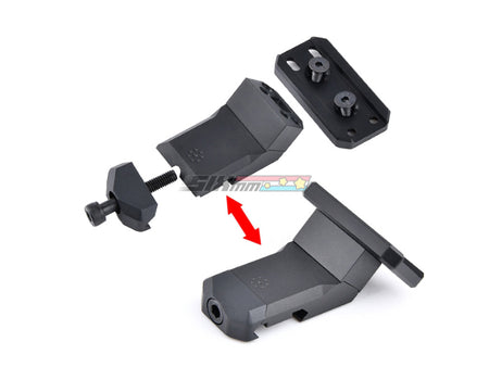 [WADSN] Airsoft Aluminium Offset T1 / T2 / RMR 20mm Picatinny mount base[BLK]