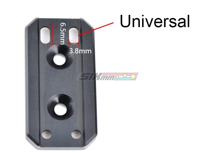 [WADSN] Airsoft Aluminium Offset T1 / T2 / RMR 20mm Picatinny mount base[BLK]