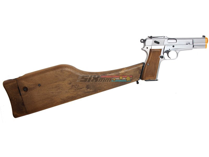WE-Tech] Browning HI POWER MK1 GBB Pistol W/ Fixed Stock[SV