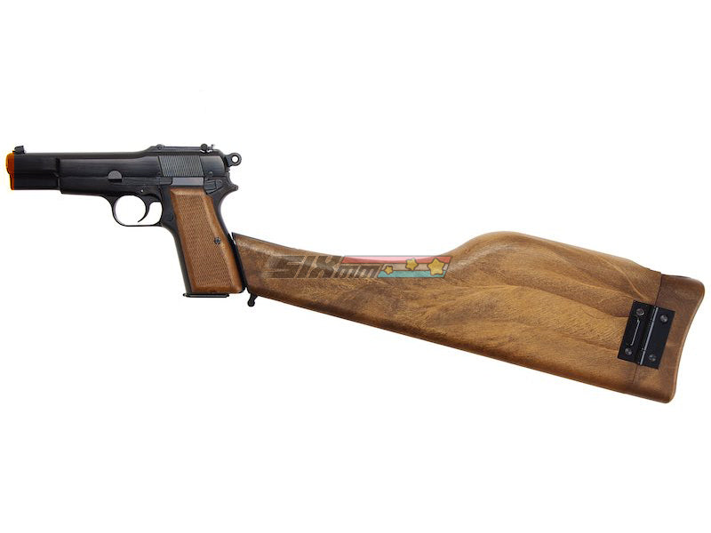 [WE-Tech] Browning HI POWER MK1 GBB Pistol W/ Fixed Stock[BLK]
