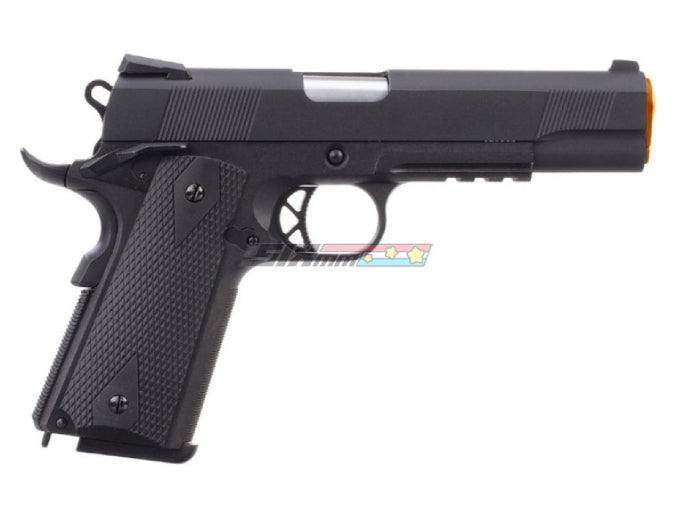 [WE-Tech] Full Metal 1911 Kimber Airsoft GBB Pistol[W Railed][BLK]