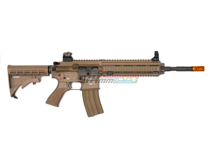 [WE-Tech] Full Metal HK416D Open-Bolt GBB Rifle [Tan]