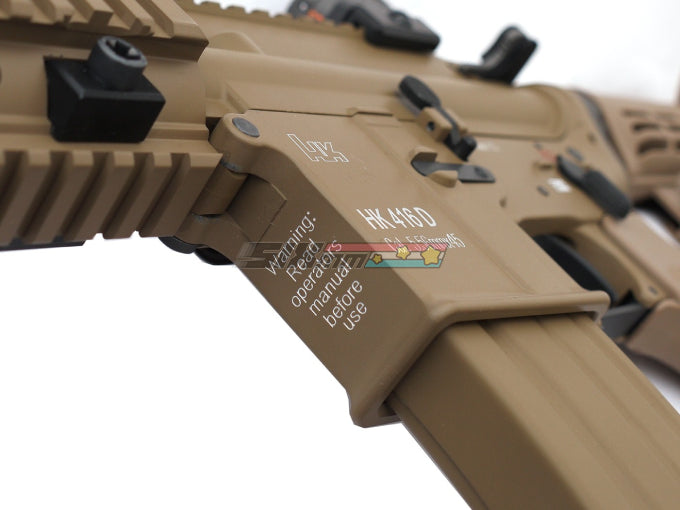 [WE-Tech] Full Metal HK416D Open-Bolt GBB Rifle [Tan]