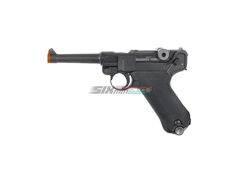 [WE-Tech] Full Metal Luger P08 4inch GBB Pistol [BLK][Short Ver.]
