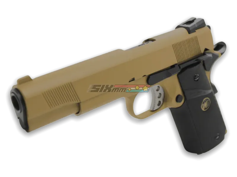 [WE-Tech] Full Metal M1911A1 MEU GBB Pistol [With Marking][Tan]