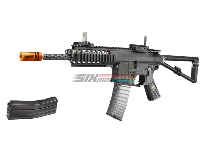 [WE-Tech] Full Metal PDW Open Bolt GBB Rifle[Long Barrel][2mag][BLK]