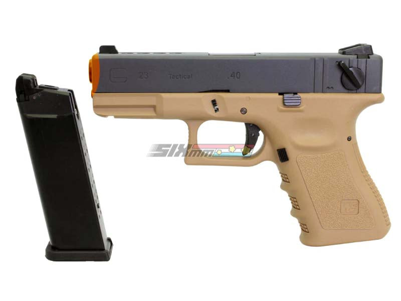 [WE-Tech] Full Metal Side G23 FullySemi Auto GBB Pistol [WE Marking] [Gen.3][DE]