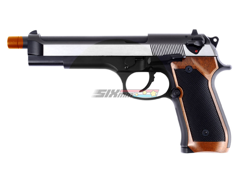 [WE-Tech] Fully Metal M9  M92 Airsoft GBB Pistol [Dual Tone][Brown Grip]