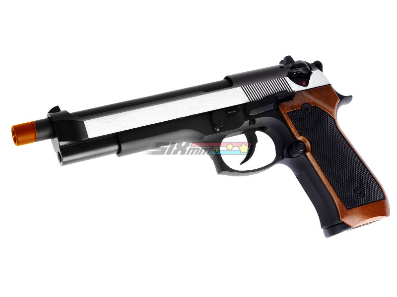 [WE-Tech] Fully Metal M9  M92 Airsoft GBB Pistol [Dual Tone][Brown Grip]