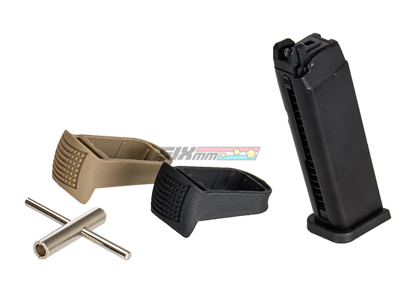 [WE-Tech] G Series GBB Airsoft Magazine [w Grip Extension][25rds][CO2]