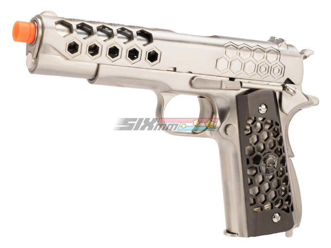[WE-Tech] Hex Cut Signature 1911 Airsoft GBB Pistol[SV]