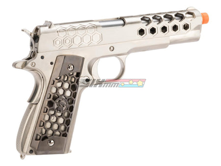 [WE-Tech] Hex Cut Signature 1911 Airsoft GBB Pistol[SV]