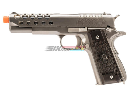 [WE-Tech] Hex Cut Signature 1911 Airsoft GBB Pistol[SV]